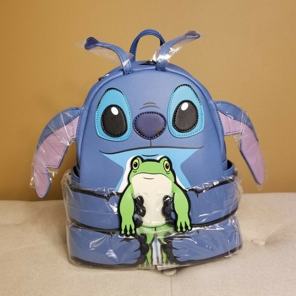 Loungefly Disney Stitch Hugging Frog 